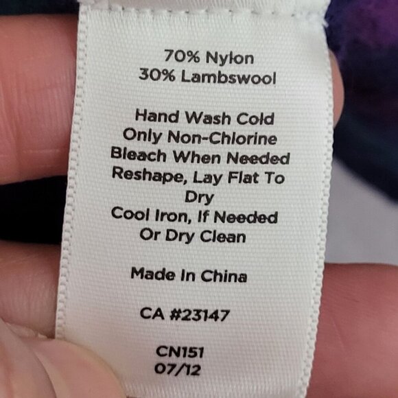 Talbots Lambswool Blend Womens Striped Cardigan Sweater 1X JCT - Picture 5 of 6